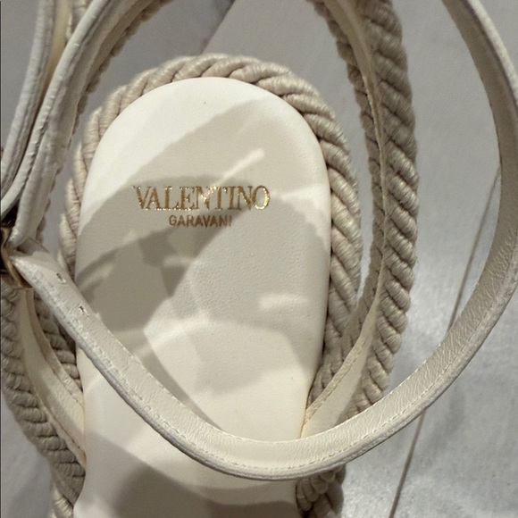 Valentino Cream Espadrille Wedges - Picture 3 of 5
